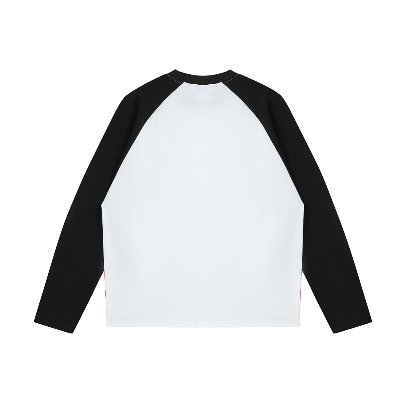 "okejjjjjjj" white n black long-sleeve